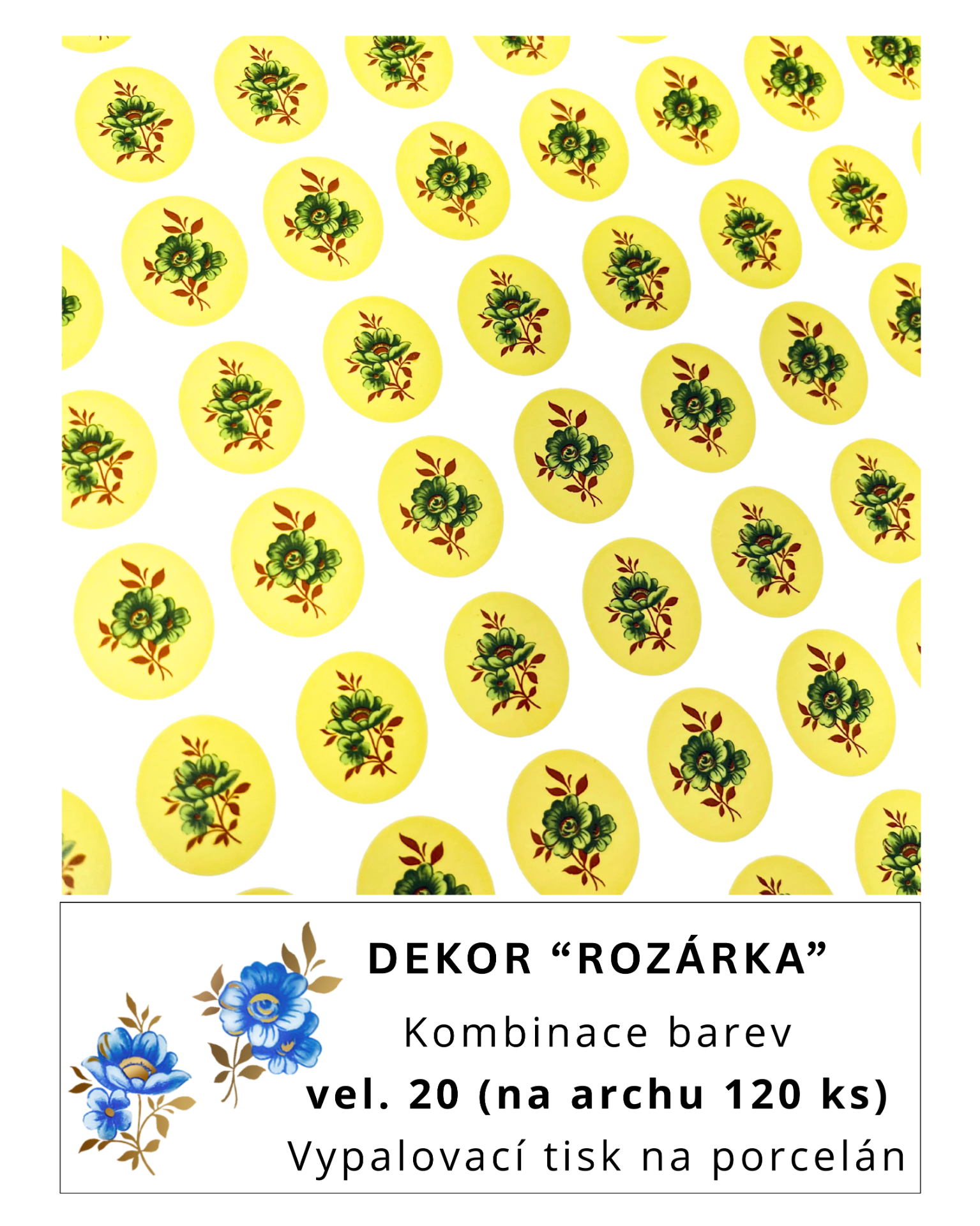 Volné dekory k prodeji - "ROZÁRKA"