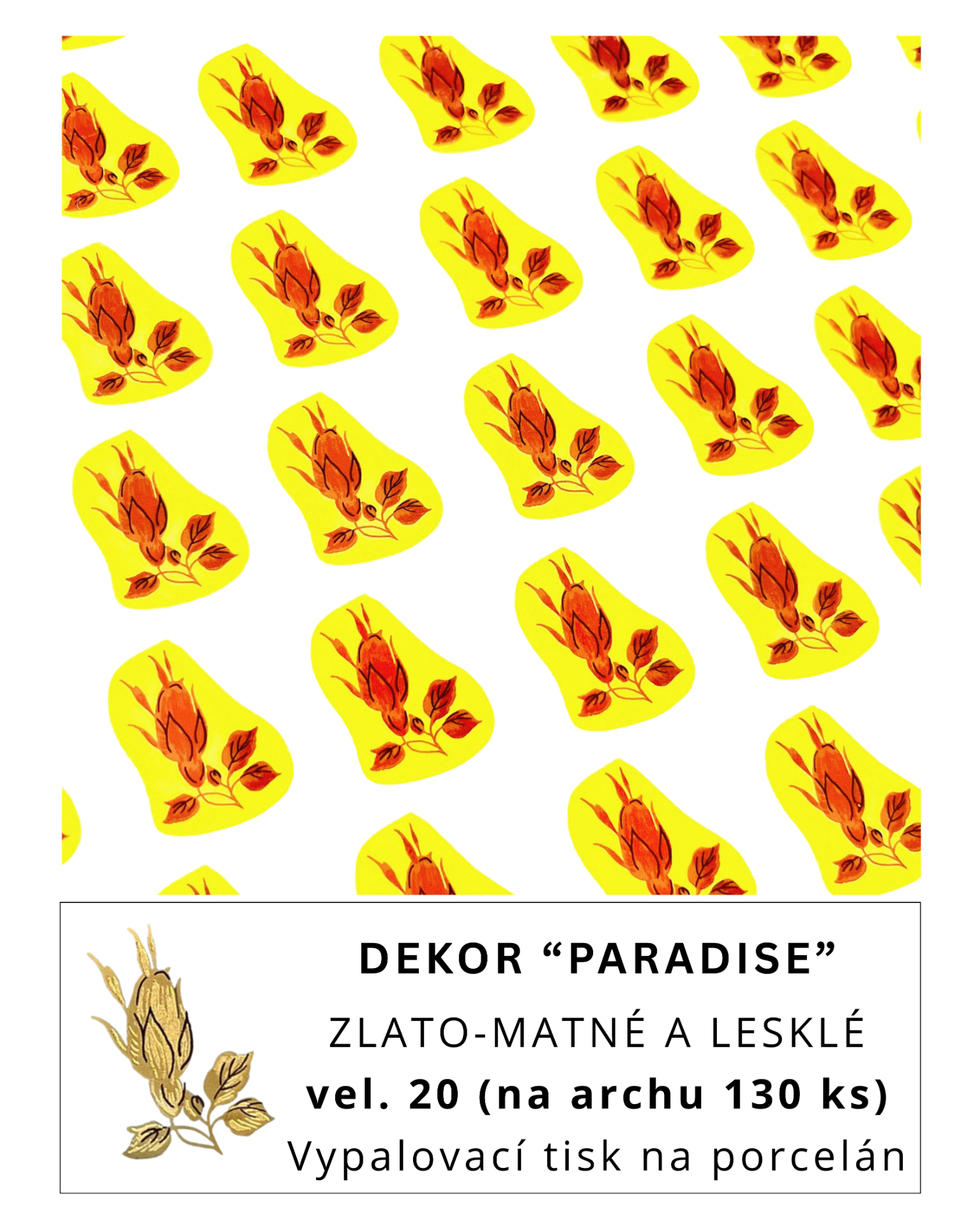 Volné dekory k prodeji - Dekor "PARADISE"