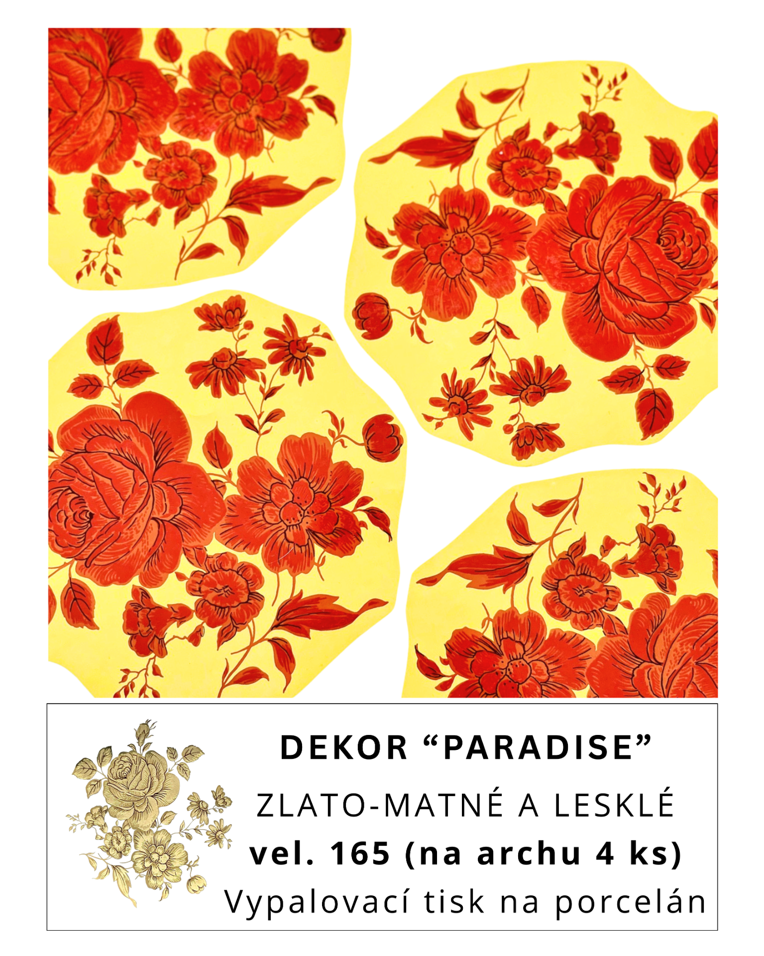 Volné dekory k prodeji - Dekor "PARADISE"