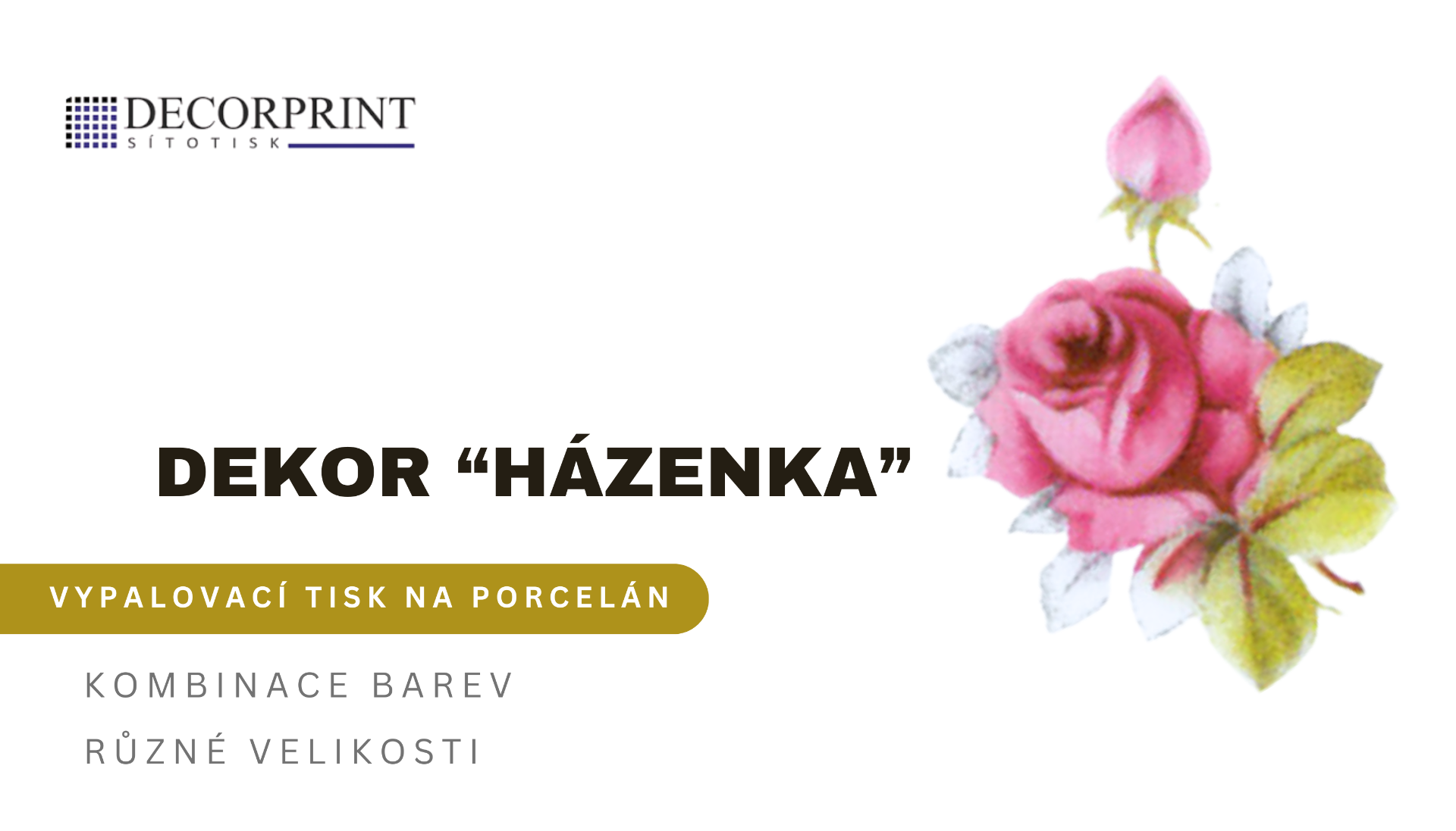 Volné dekory k prodeji - Dekor "HÁZENKA"