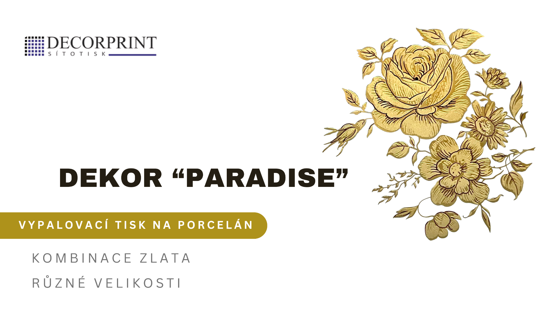 Volné dekory k prodeji - Dekor "PARADISE"