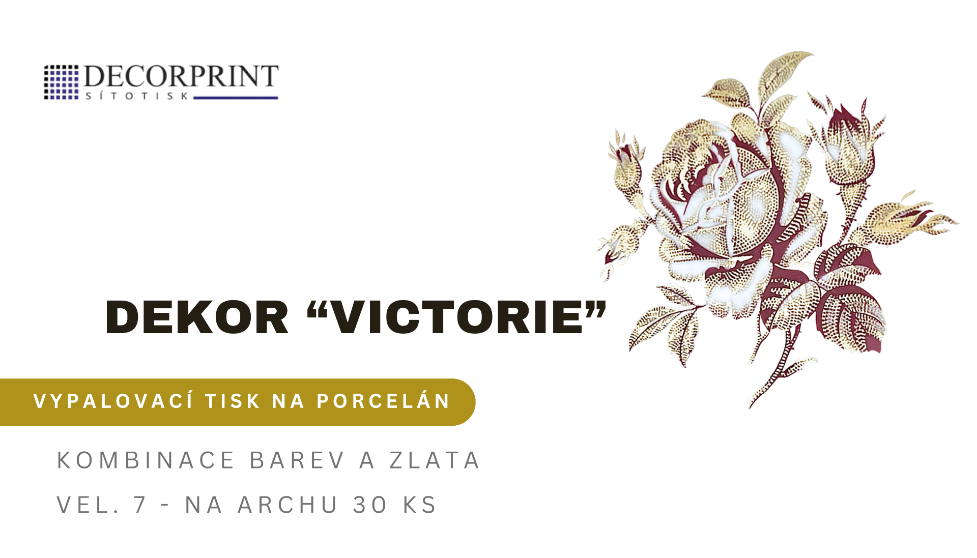 Volné dekory k prodeji - Dekor "VICTORIE"